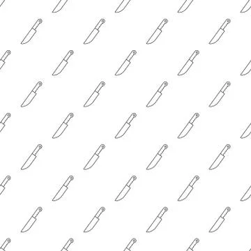 Knife pattern vector seamless Illustrazione stock