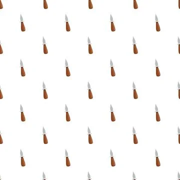 Knife pattern on white background for design Stock Illustration