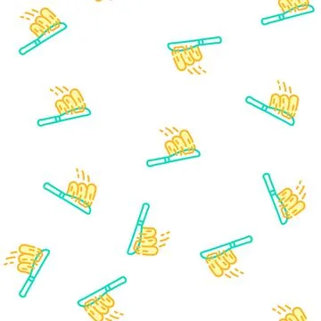 Knife with peanut butter vector seamless pattern Stockillustratie