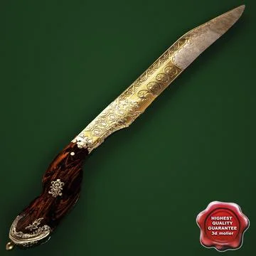 Knife Piha Kaetta 3D Model