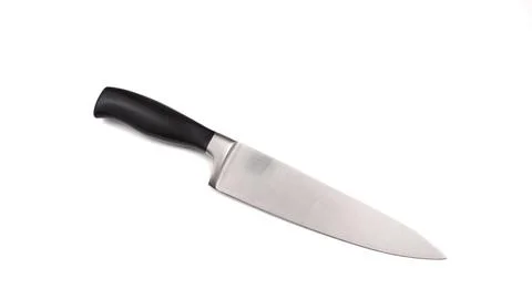 Knife on a plain isolated on white background Stock Photos