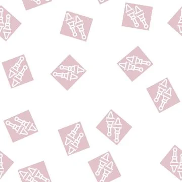 Knife pocket glyph vector seamless pattern 스톡 일러스트