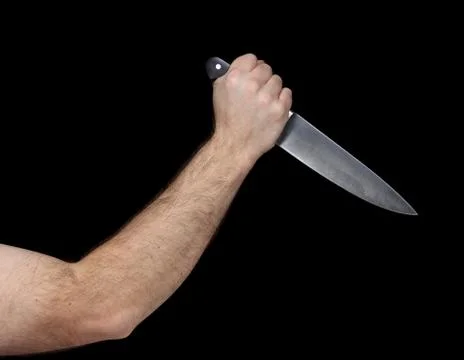 Knife ready to stab Stock Photos