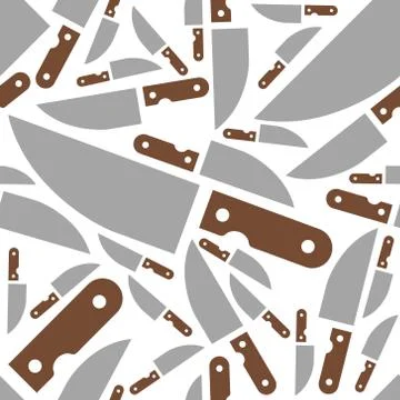 Knife seamless pattern Stock Illustration