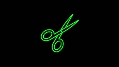 Knife shape icon animation background Stock Footage 304023551