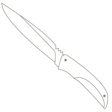 Knife shape Stock Illustration