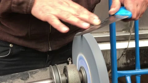 Knife sharpener Stock Footage 145222009