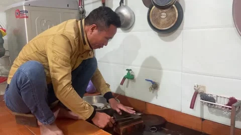 Knife sharpener Stock Footage 300235453