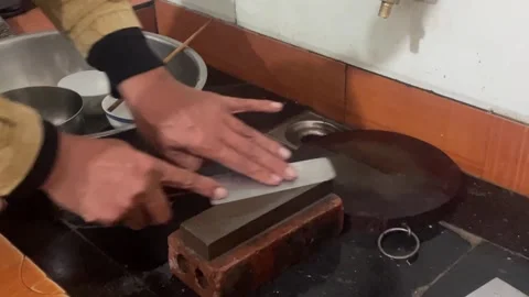 Knife sharpener Stock Footage 300235457