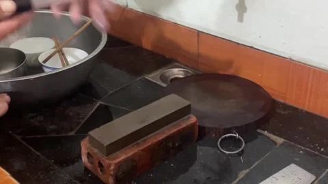 Knife sharpener Stock Footage 300235489