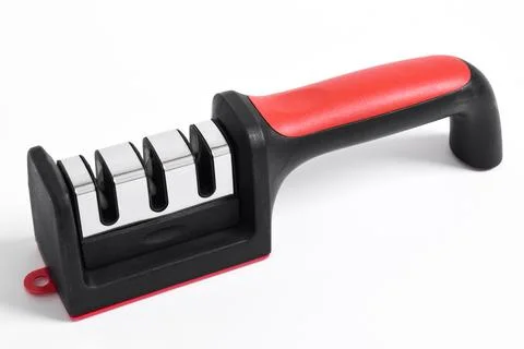 Knife Sharpener isolated on white background Stock Photos