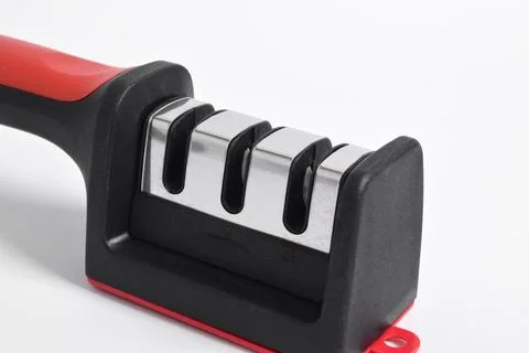 Knife Sharpener isolated on white background Stock Photos