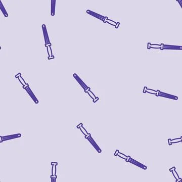 Knife sharpener line vector seamless pattern Illustrazione stock