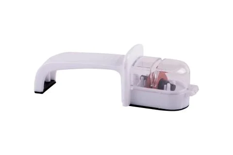 Knife sharpener over white background Stock Photos