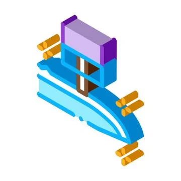Knife Sharpening isometric icon vector illustration Stock Illustration