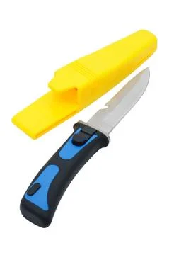 Knife with a sheath Stock Photos