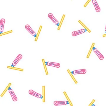 Knife stationery vector seamless pattern Stock Illustration