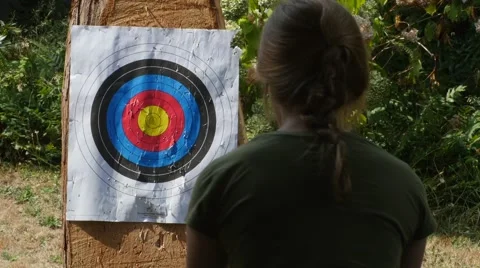 Knife Throwing Stock Footage 54713389