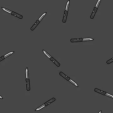 Knife titanium ultralight vector seamless pattern 스톡 일러스트