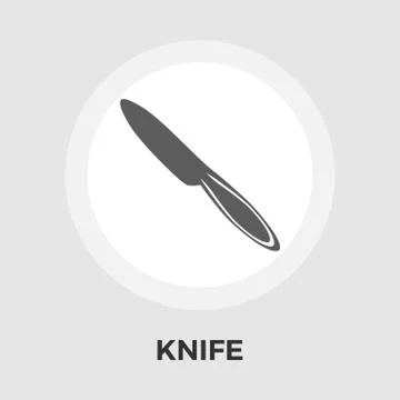 Knife vector flat icon Stock Illustration