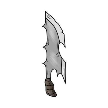 Knife. Vector illustration. Isolated object on a white background. Stock Illustration