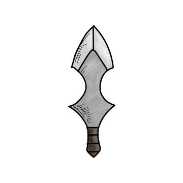 Knife. Vector illustration. Isolated object on a white background. Stock Illustration