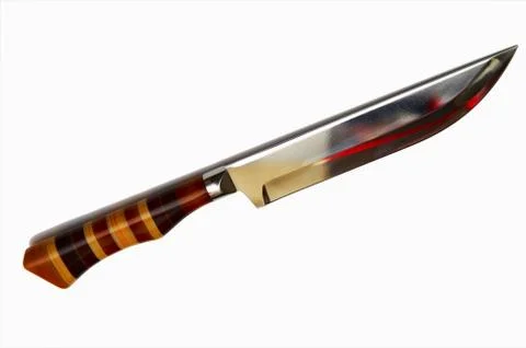 Knife on a white background Foto stock