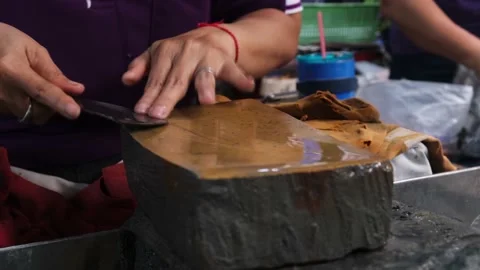 Knifes Sharpering Stock Footage 152817496