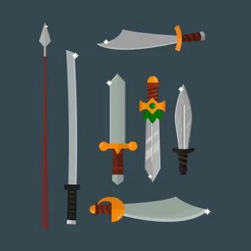 Knifes weapon vector illustration Stock Illustration