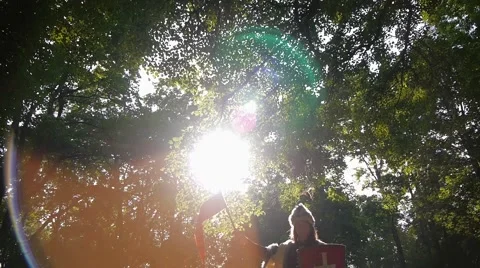 Knight of the 16th century/silhouette Stock Footage 41232151