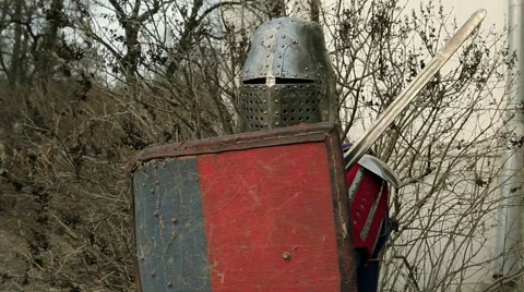 A knight in armor Video stock 45996728