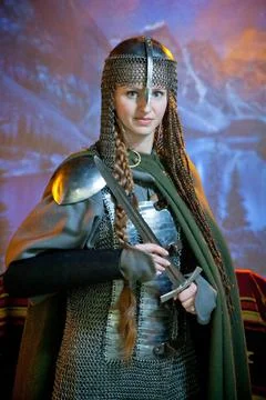 Knight in armor 스톡 사진