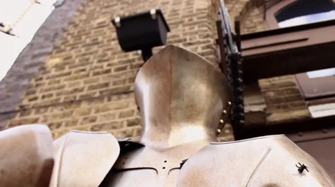 Knight armor tilt shot Stock Footage 45233841