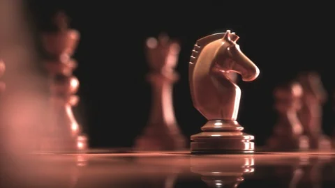 Knight Chess Game Board Stock Footage 94816155