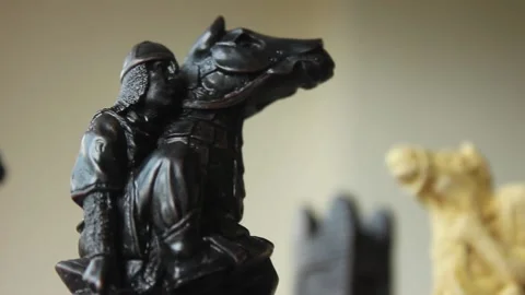 Knight in Chess Game Stock Footage 146509827