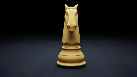 Knight Chess Piece Animation Stock Footage 326648625