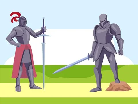 Knight Concept Illustration Stock Illustration