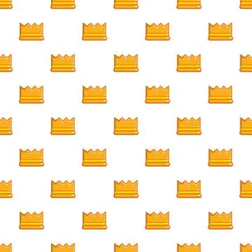Knight crown pattern seamless Illustrazione stock