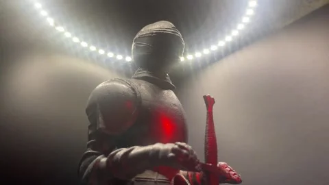 Knight at the disco Stock Footage 263783542