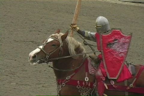 Knight Jousting Stock Footage