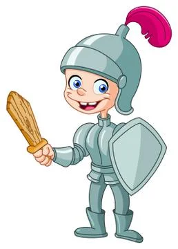 Knight kid Stock Illustration