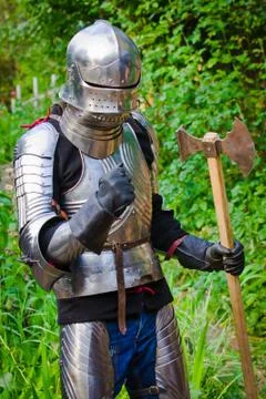 Knight in shining armor Stock Photos