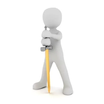 Knight with sword Stock Illustration