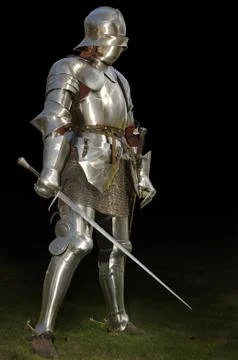 Knight with sword Fotos Stock