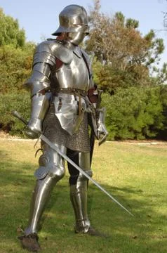 Knight with sword 写真素材