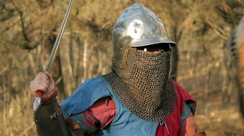 Knight tournament Stock Footage 45996673