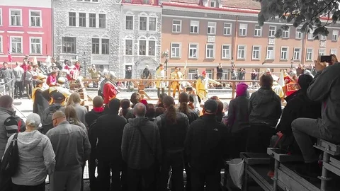 Knight Tournament. Stock Footage 76267128