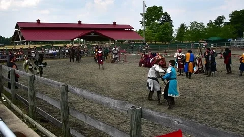 Knight with trident Stock Footage 244008992