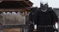 Knight is very nervous before the fight and doubts in his abilities and strength HD Footage