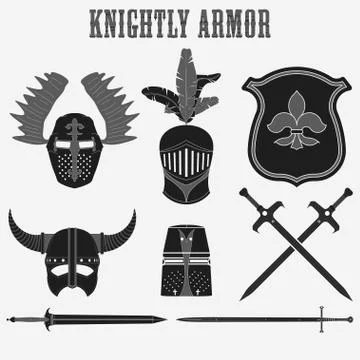 Knightly armor Ilustração Stock
